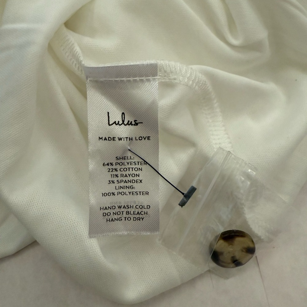 Lulu’s White Crop Top and Skirt Set - Size Large - Picture 4 of 4